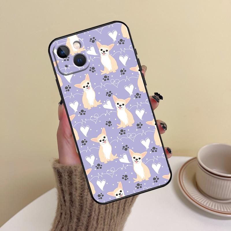 Chihuahua Dog Phone Case For iPhone 14 13 12 11 15 16 Pro Max 7 8 Plus X XR XS Max 12 13 Mini Cover Case