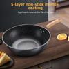 28/30/32/34cm Frying Pan Maifan Stone Omelette Skillet Saute Pan Cooking Pan Omelette Pan Induction Compatible