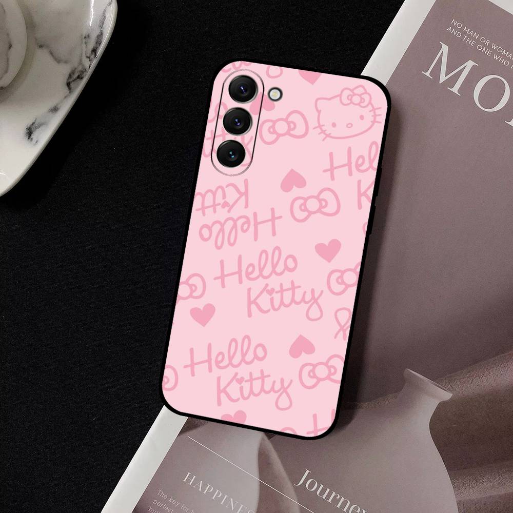 H-HelloS-S K-Kitty Cute Phone Case For Samsung Galaxy S21 S22 S23 S24ULTRA S25ULTRA FE Ultra Plus5G A52S S26 Soft Cover