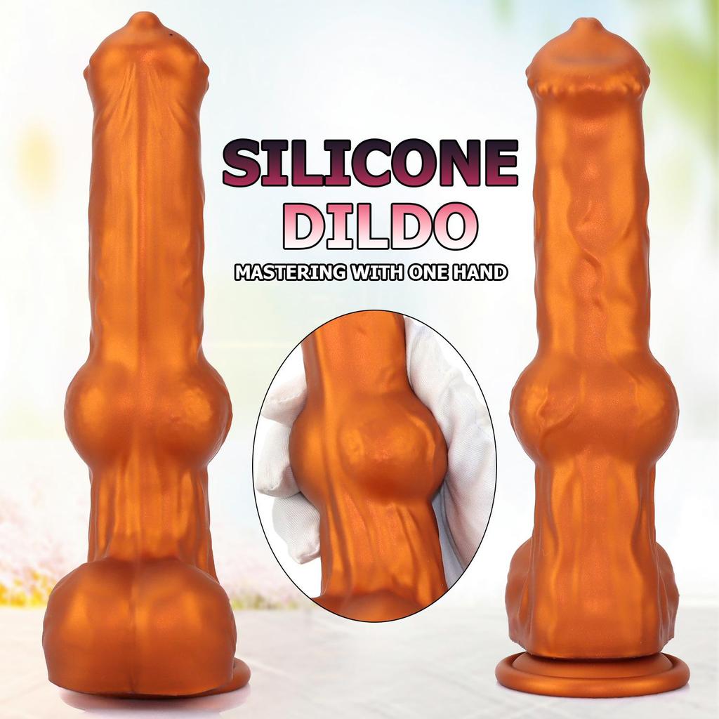 Cross-Dressing Alien Simulation Dildo for Women - Realistic Dog-Shaped Anal Plug Sex Toy
