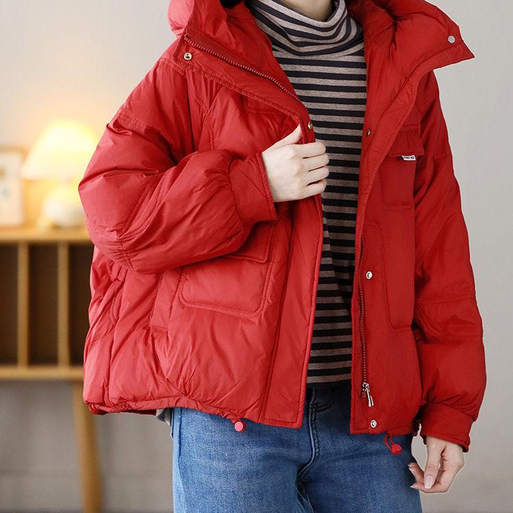 Winter Short Jacket Parkas Women Thicken Warm Coat Hooded Solid Color Casual Parka Women Streetwear Down Cotton Jacket