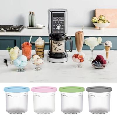 2/4Pcs Lagerung Zubehör Langlebig Blatt Proof Gefrierschrank Lebensmittel Eis Tasse Eis Tasse