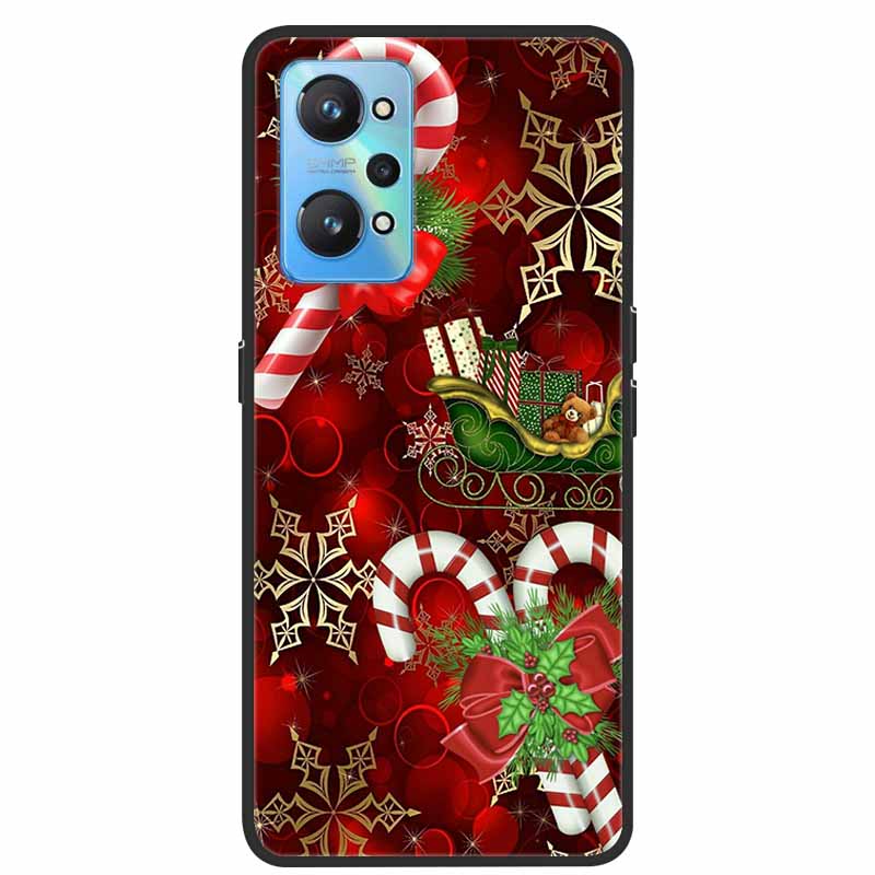 Christmas Cover For Realme GT Neo 2 2T 3 3T Cases Lovely Soft TPU Silicone Covers for Realme C21Y C25Y Q5 Pro Neo2 Neo3 Neo2T