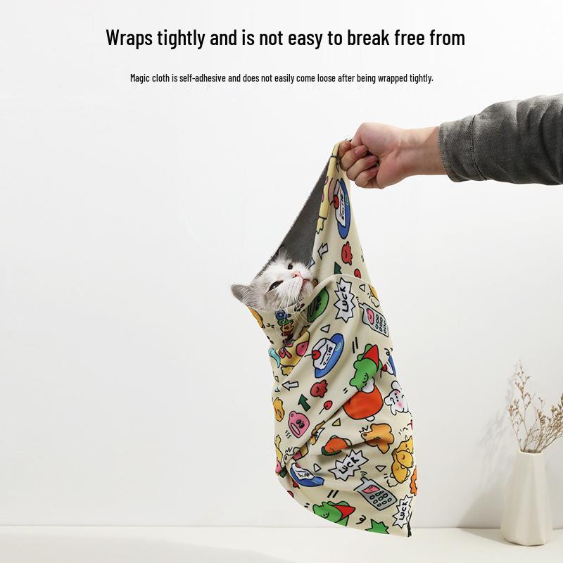 Multifunctional Self-Adhesive Cat Wrap: Anti-Scratch & Grooming Aid