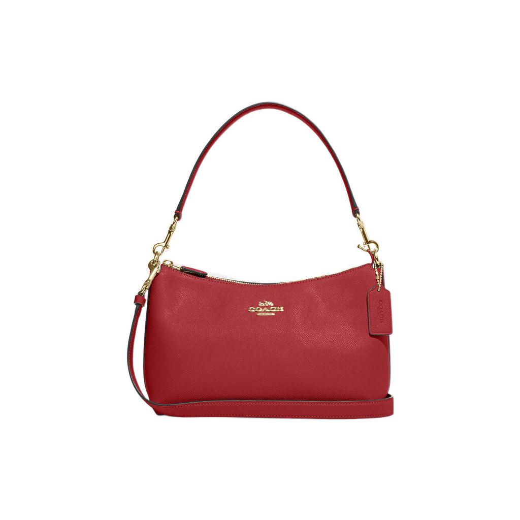 New COACH Cow Leather Portable Crossbody Bag, Shoulder Bag Medium Size Women's Red CE584-IMF8Q