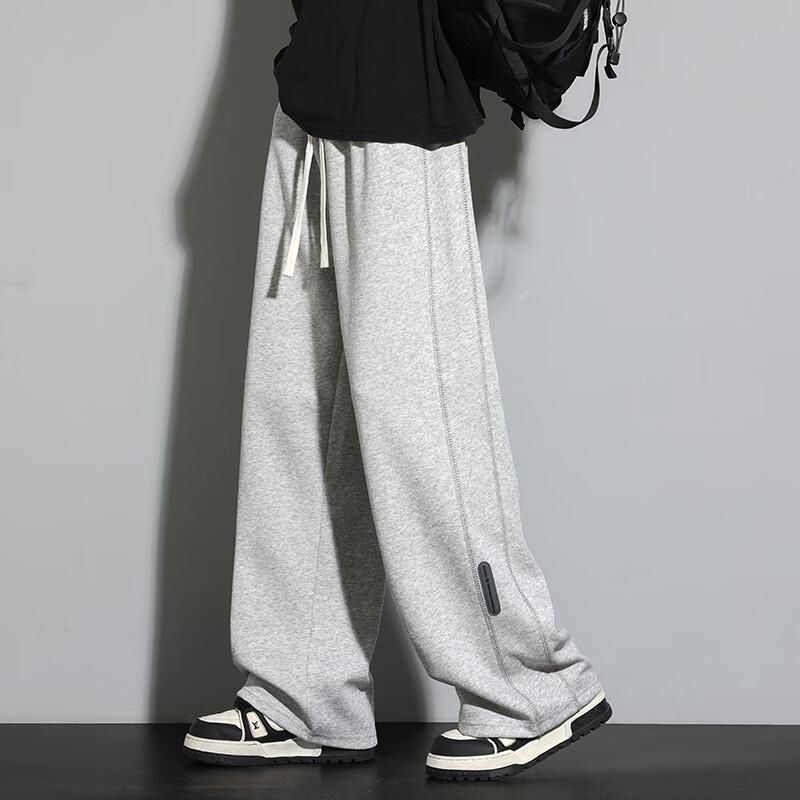 Men's Cotton-Blend Straight-Leg Casual Sweatpants