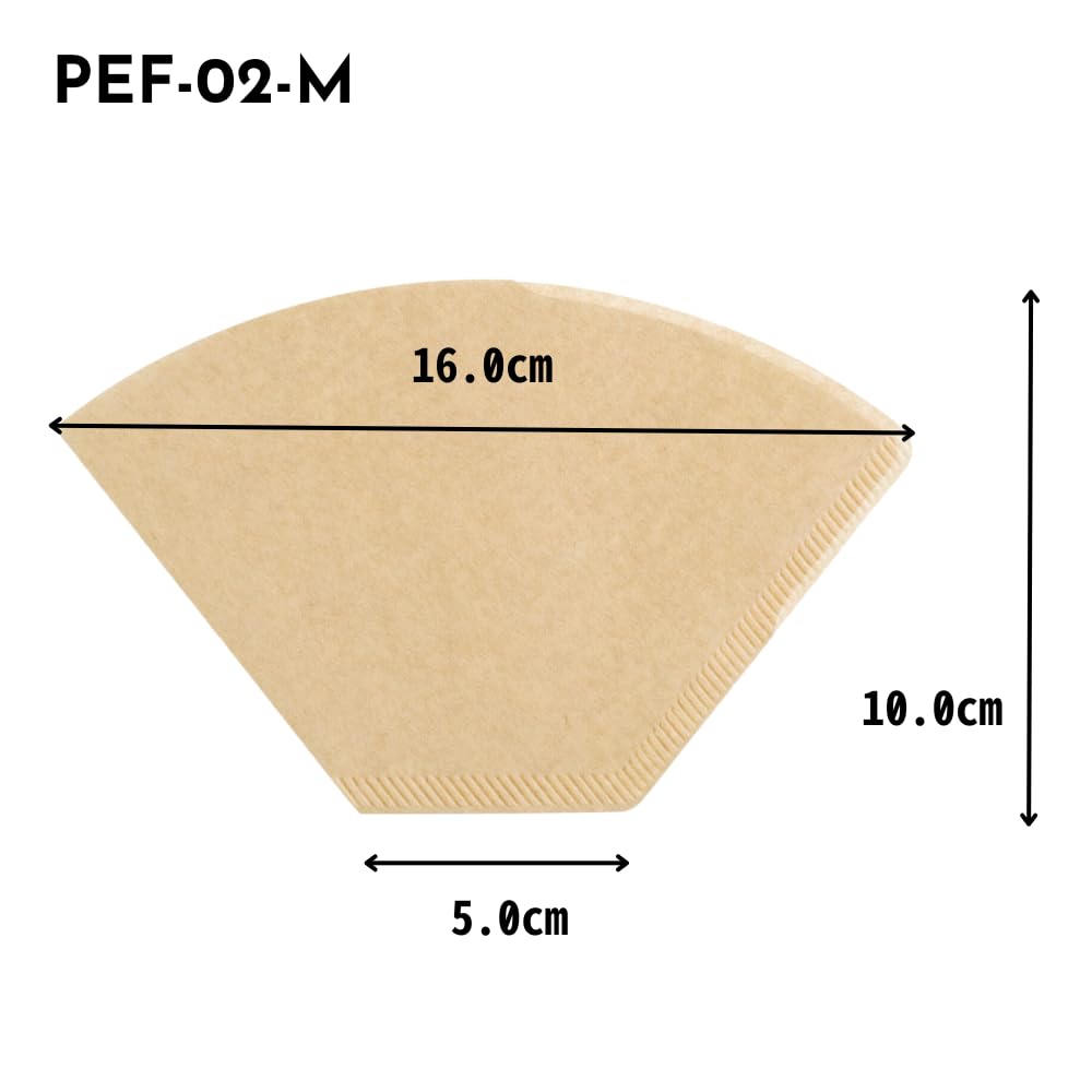 HARIO Pegasus Kaffeepapierfilter 02M Misarashi für Tassen 100 Stück Made in Japan 2~4 PEF-02-100M
