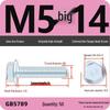 Verzinkter Sechskantflanschschraube mit Scheibe, Güte 8.8, M5-M12