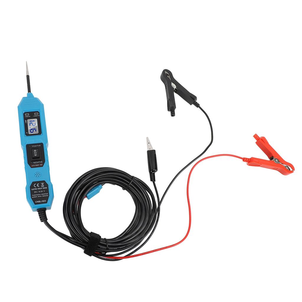 DC 6‑24V Power Circuit Probe Tester Multifunction Automotive Circuit Tester Diagnostic Tool with Front Light for Car