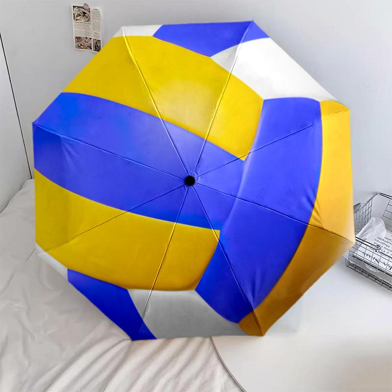 

1PC ball sports Umbrella Portable Folding Umbrella Iron Frame Hole Bone Structure Outdoor Home Umbrella A3