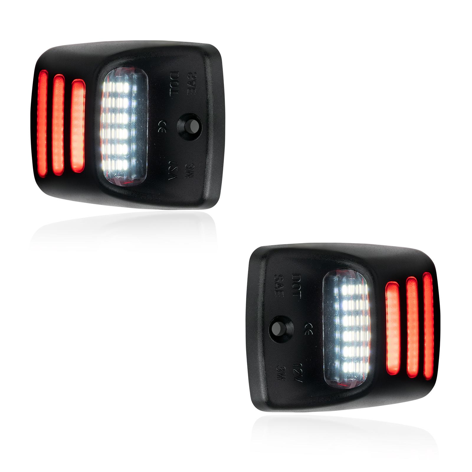 

Красная OLED неоновая трубка, чистый белый цвет, SMD светодиодная лампа для номерного знака, лампа для Toyota Tacoma 2005-2015 Tundra 2000-2013, пикап чёрный