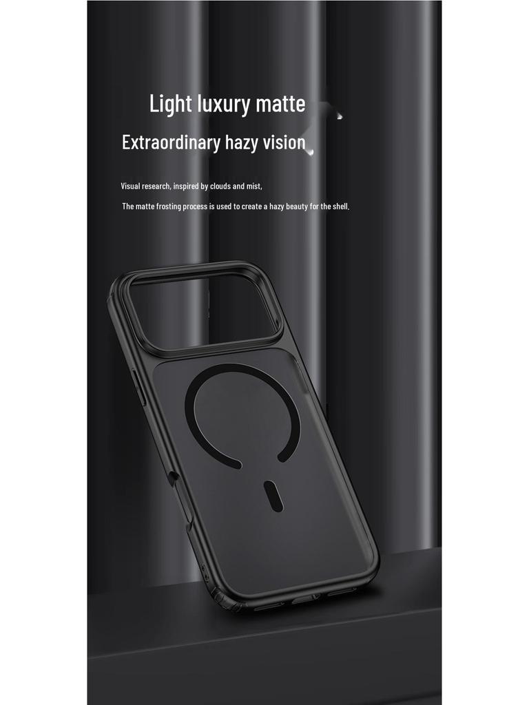 Apple iPhone 17 Pro Max Magnetiskt Transparent Airbag-skal - Fulltäckande Fallskydd