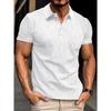 Letní nové rychleschnoucí polokošile s klopou a kapsou na knoflík pro pánské sportovní polokošile Fitness a ležérní Slim Fit denní pracovní košile