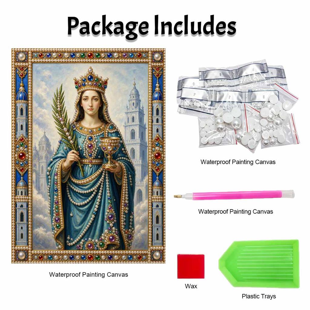DIY 3D Pearl Diamond Painting Art Set Queen Crown Chalice Home Decor Art Set Wall Art