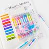 10pcs Double-ended Magic Color Changing Highlighter Pen Kit Student Diary Scrapbook Painting DIY Making Office Charming Stationery