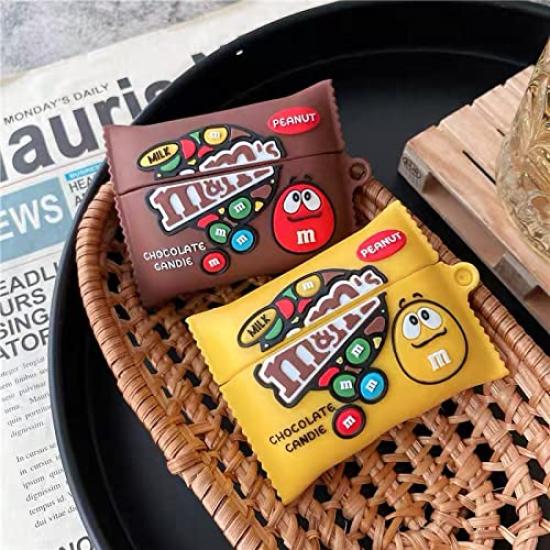 to Airpods Airpods Airpods 3rd Vaseline KitKat MM Chocolate Earphone Case Silicone Interesting Storage Case Scratch Resistant Shockproof Full
