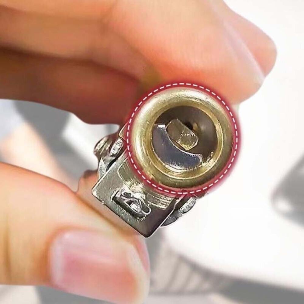 Metal Tire Inflator Chuck 9.5cm Deflation Switch Durable Tire Inflator Nozzle  for Tire Inflation