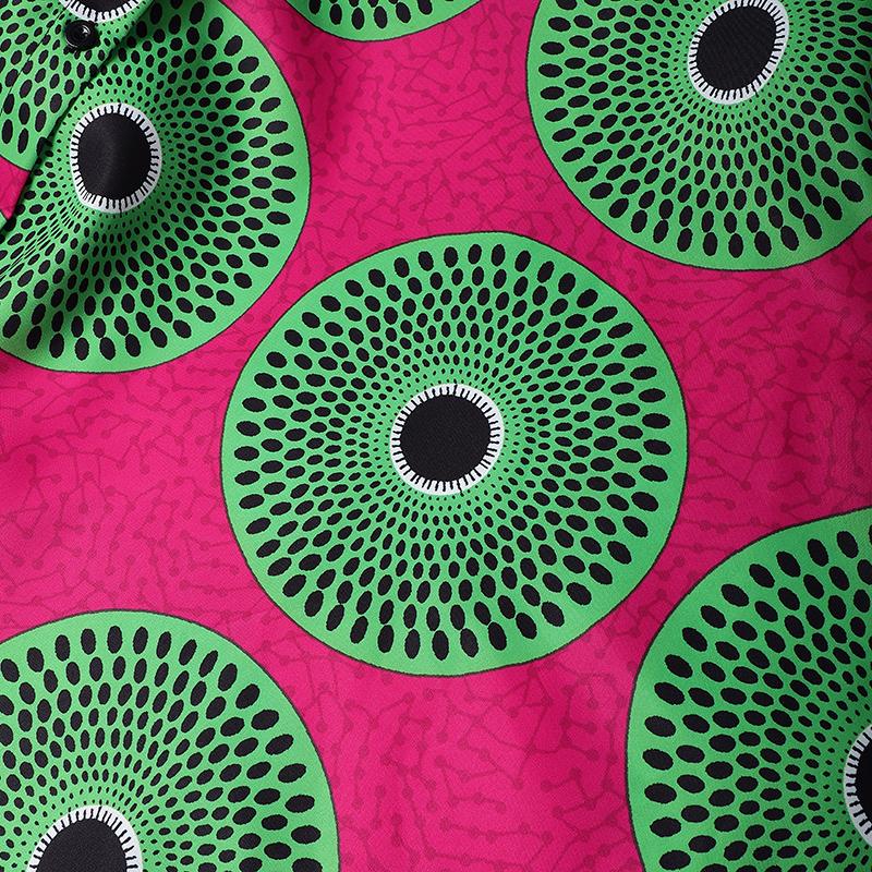 Oversized Women Lapel Neck Long Sleeve Floral Print Loose Casual Party Swing Dresses