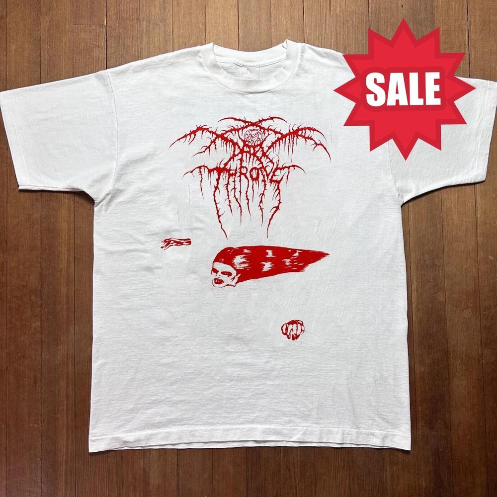 Редкий! Хлопковая белая футболка унисекс группы Darkthrone от S до 5XL BO183 XXXXL