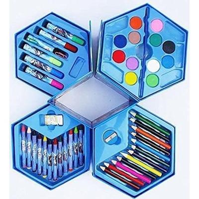 ARTH VENTURES Art Set, Colors Box, Color Pencil, Crayons, Water Color, Sketch Pens Set of 46 Pieces For Kids