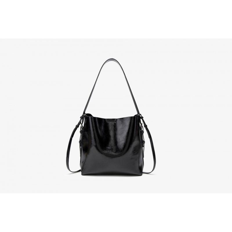 Z Cross-border Women's Bag 2024 New Fashionable All-matching Large-capacity Single-shoulder Strap Bucket Underarm