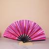 Holographic Folding Fan Pvc Glitter Laser Taiji Fan Dancing Clap Fan For Kung Fu Concerts And Rave Parties Colorful Accessory