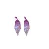 Silver Needle Diamond Geometric Love Fringed Earrings Versatile Light Luxury Personalized Earrings Fashion High Sense Niche Earrings Women