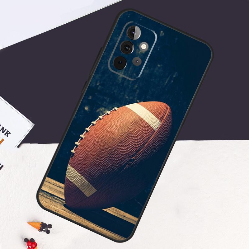 American Football Case For Samsung Galaxy A05 A06 A26 A16 A56 A36 A22 A32 A52 A54 A34 A14 A55 A15 A53 A33 A35