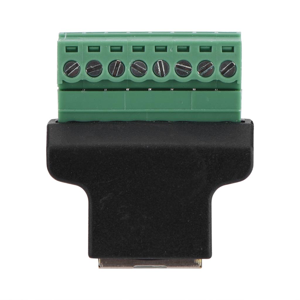 DVR Ethernet Connector RJ45 Female Jack to 8 Pin Screw Terminal Connector