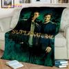 Supernatural Serie 3D Decke, Flanell Überwurfdecke für Zuhause Schlafzimmer Bett Sofa Wohnzimmer Picknick Büro Wandern Freizeit Nickerchen Geschenk