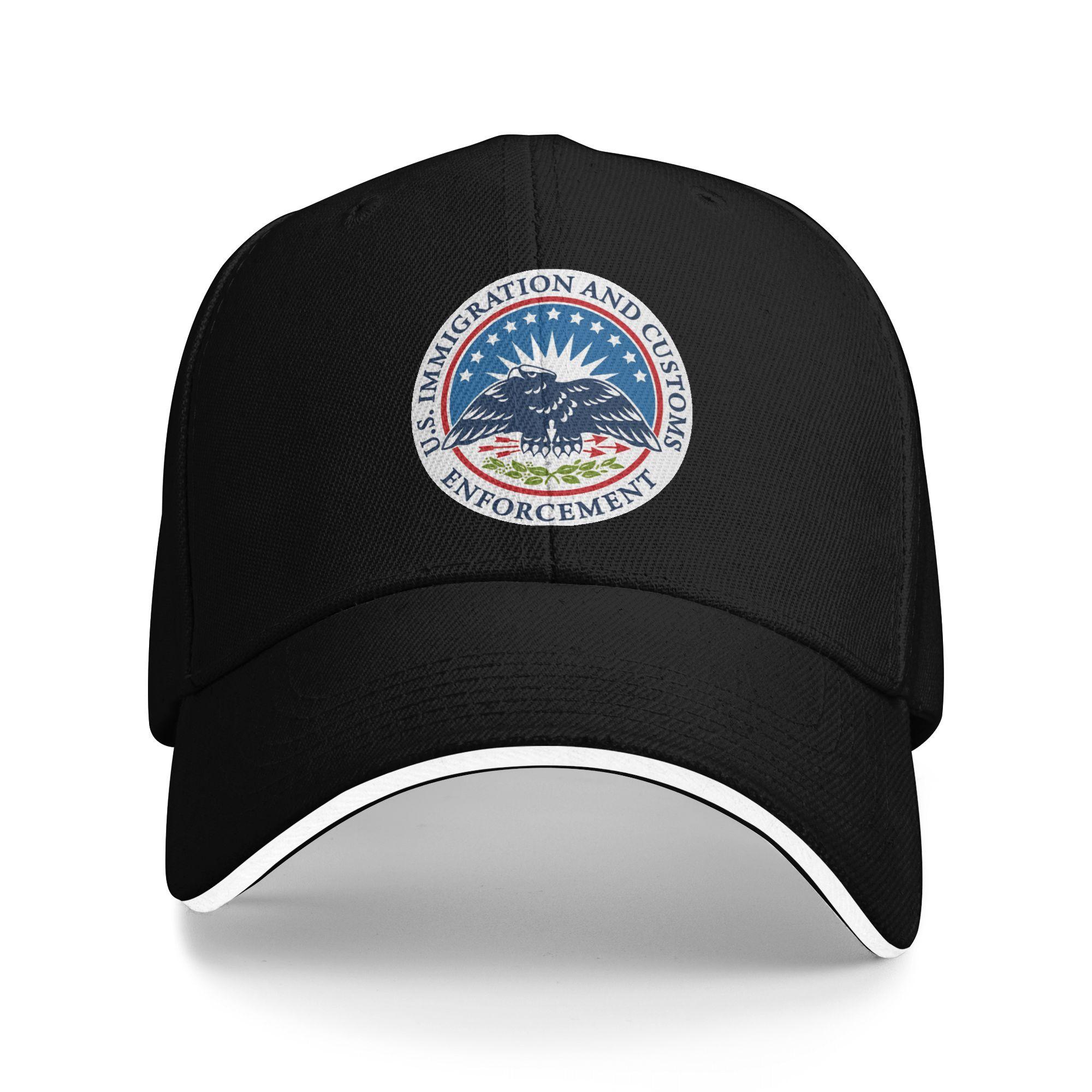 

Immigration and Customs Enforcement ICE Casual Baseball Cap Hiking Fishing Trucker Hat Summer Men Fashion Baseball Caps One Size