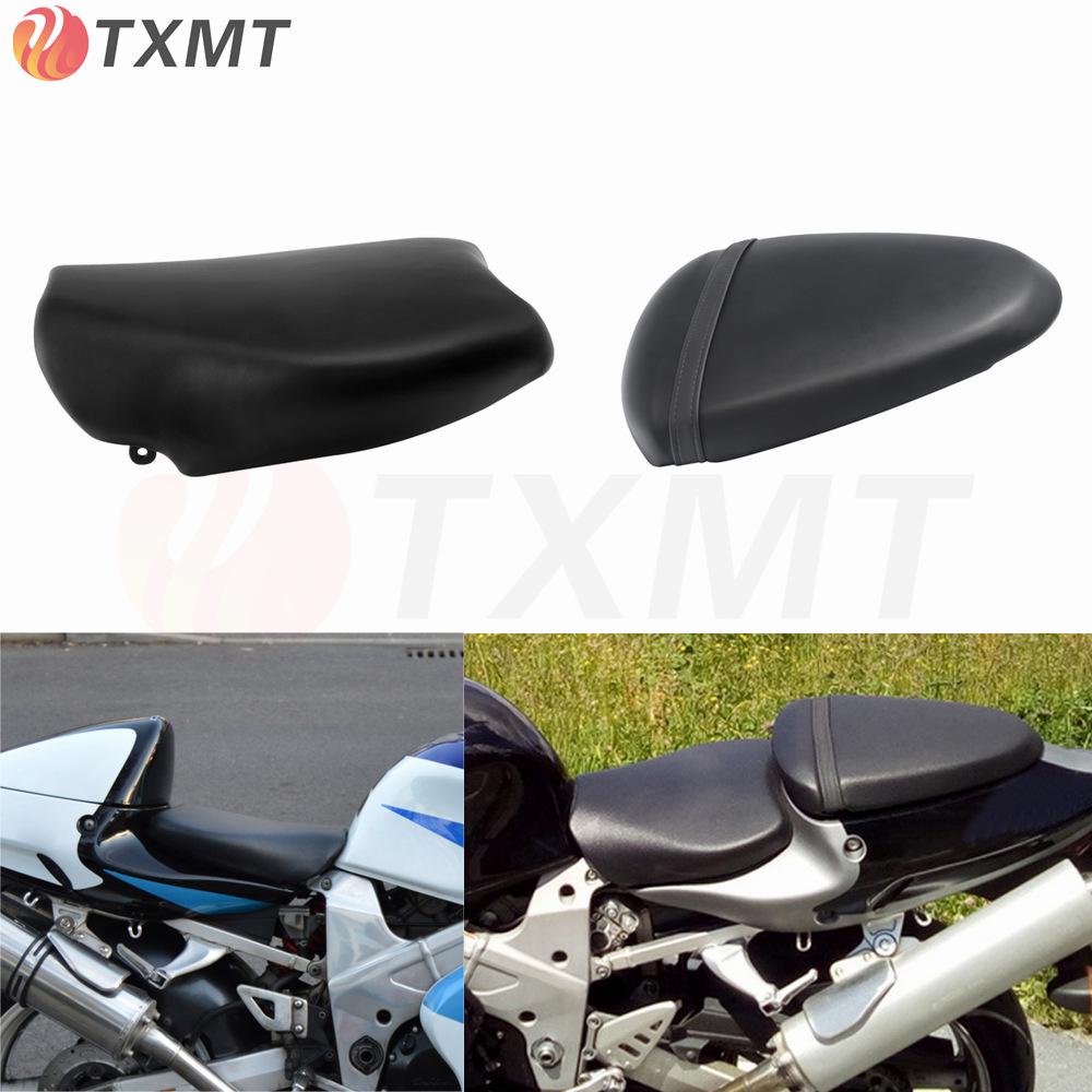 Suzuki TL1000R TL1000 98-03 Front and Rear Modified Seat Cushions with Front Seat Bag and Leather Cover.