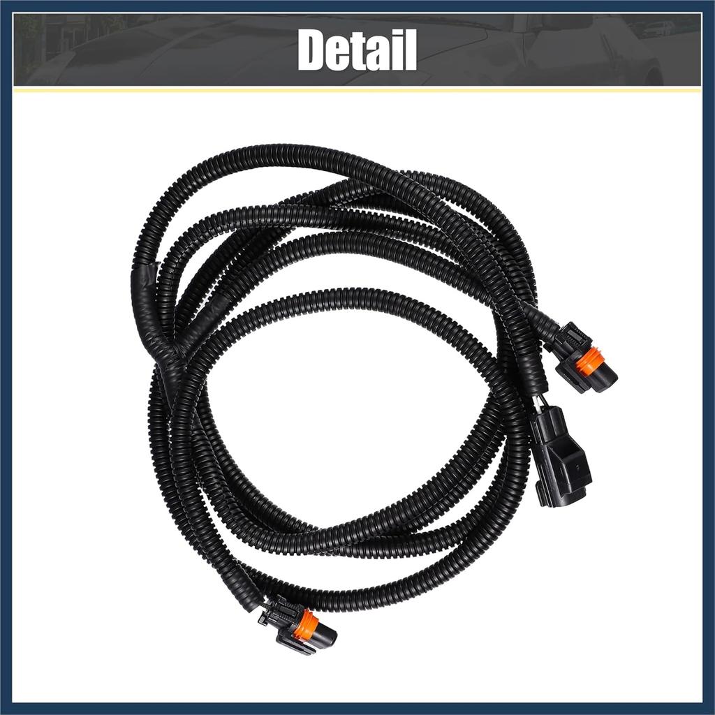Fog Light Wiring Harness Kit 56045501AC for Dodge Ram 1500 2500 3500 4500 5500 Truck 2002-2010 Left Right Side Black ABS Stylish Design