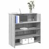 Gray Sonoma Reception Desk 100X50X103.5 Cm Glued Wood
