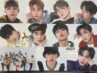THEBOYZ PO 12 Poster 1 Sticker Set +