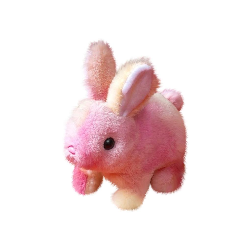 Electric Plush Simulation Rabbits Can Walk, Bark, And Move Ears Plush Toy