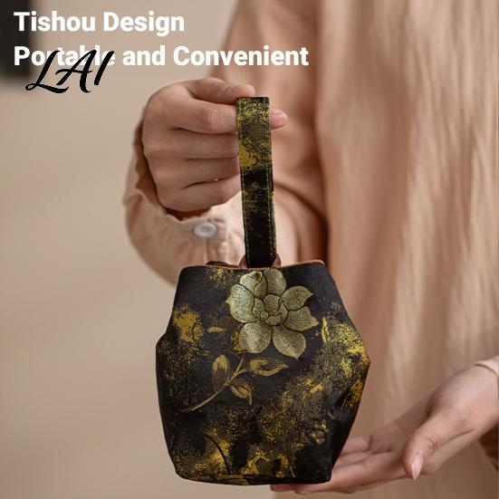 Tea Accessories Handbag Chinese Style Brocade Storage Bag Bracelet Jewelry & Portable Bag Handbag Mini Fabric Organizer Pouch Multi Use