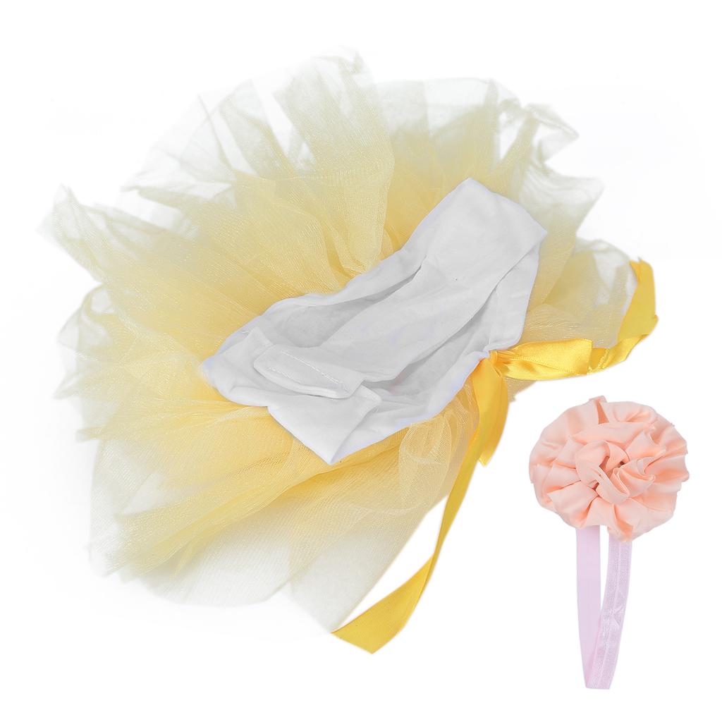 Infant Baby Girls Photography Prop Puffy Skirt Headband Baby Photography Accessories