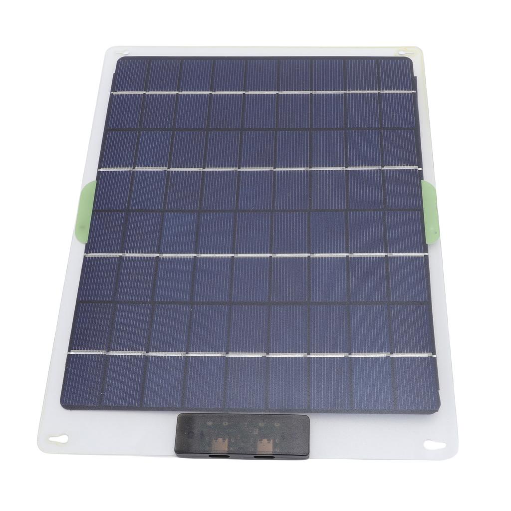 Solar Panel Monocrystalline Silicon 10W Fast Charging Double Type C 5V 2A Solar Charger for Phone Tablet