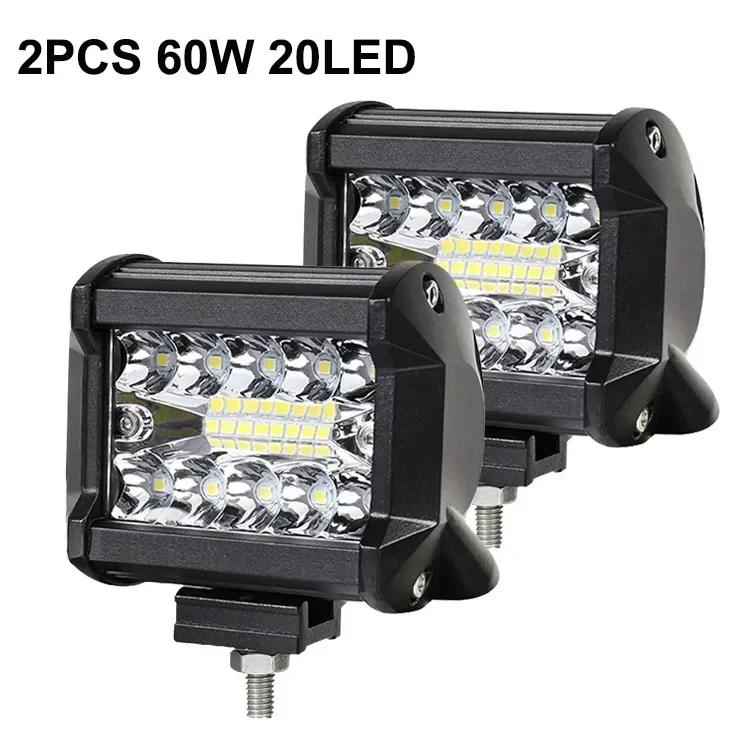 

4-8-дюймовая внедорожная светодиодная панель 12 В 24 В комбинированная светодиодная панель/рабочее освещение для автомобиля джипа грузовика внедорожника 4x4 квадроцикла светодиодная панель фары