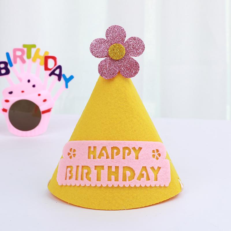 Korean Baby Bow Birthday Hat for 1-Year-Olds - Cake Decoration Accessory