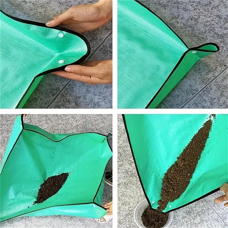 1pc Planting Mat PE Gardening Potting Mat DIY Foldable Waterproof Flower Plant Transplanting Mats For Gardening Tools, 19.69/25.