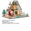 Magnetic Gingerbread House Building Set for Kids DIY Holiday Cookie House Toy with Magnetic Tiles Winter Theme Magnet Building Blocks