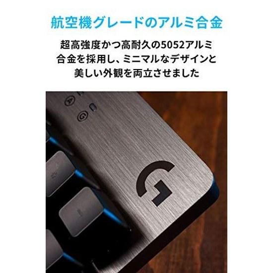 Logicool G Gaming Keyboard G512r-CK Wired Clicky Blue Switch Firm Key Feel GX Japanese Layout LIGHTSYNC RGB USB Passthrough Mechanical G512 PC Windows