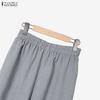ZANZEA Women Sleeveless Blouse and Long Pants Casual Two Piece Suit Sets