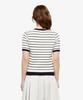 LACOSTE Women'S Scallop Crew Neck Short Sleeve Sweater Af900E-56G Hde