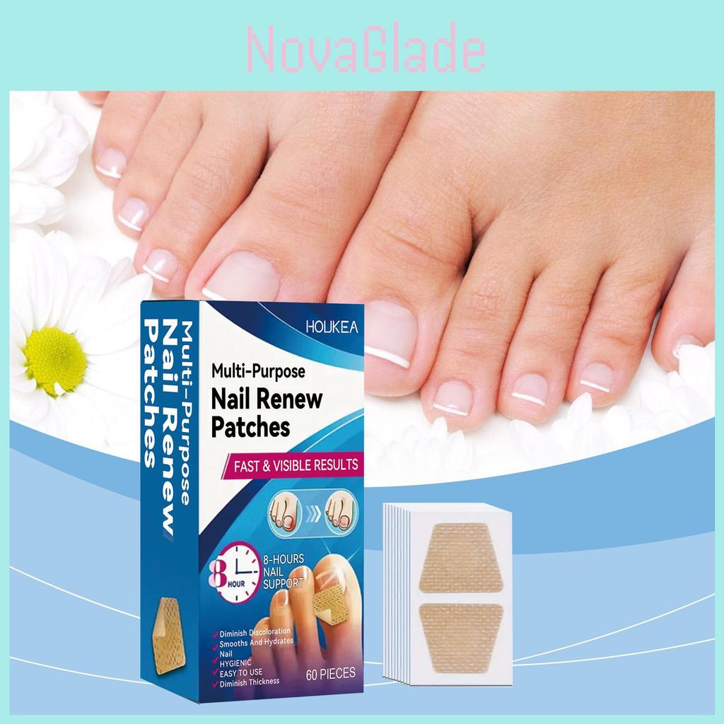 Houkea Nährende Nagel-Reparatur-Patches Für Weiche Glatte Hydratisierte Nagelpflege 60 Stück