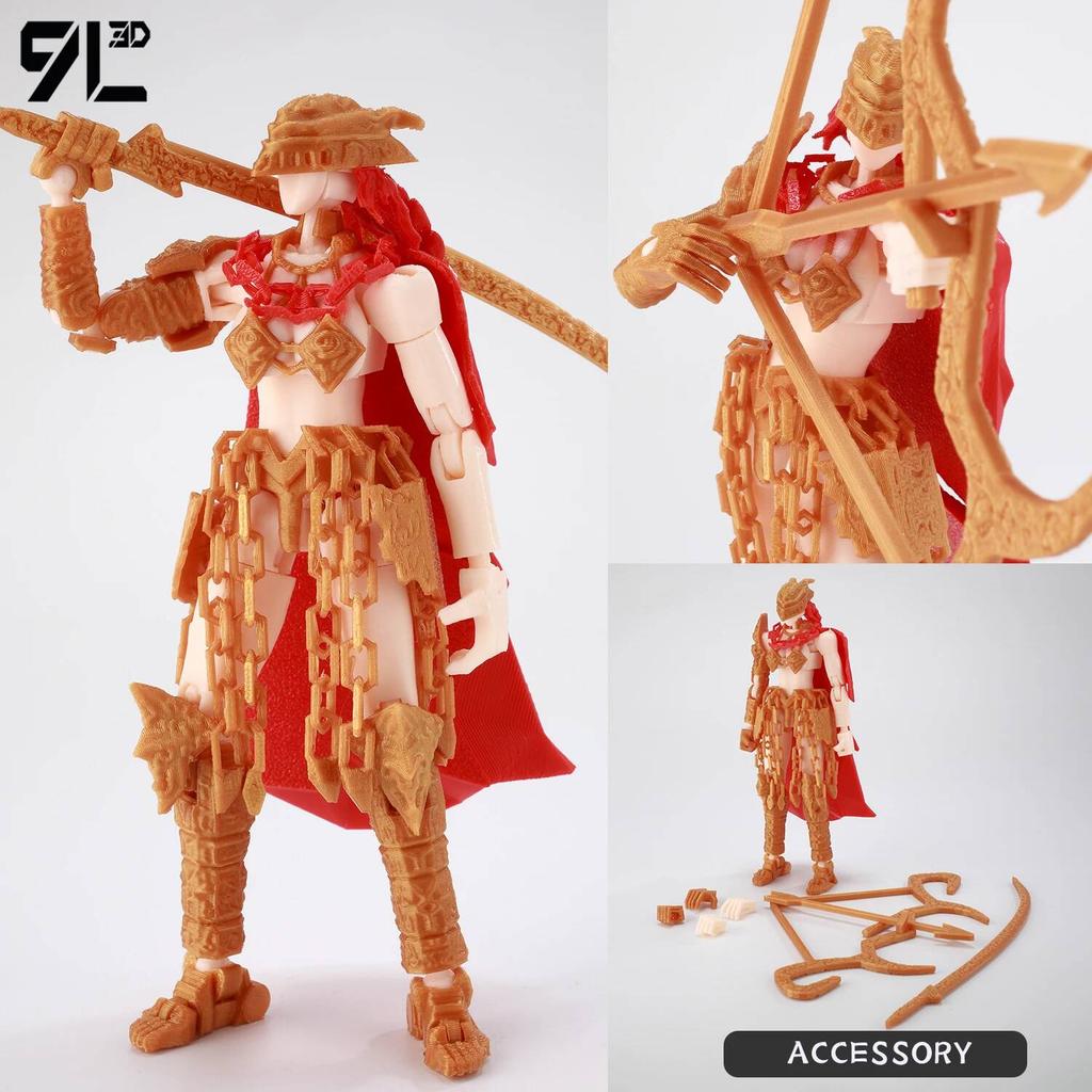 9L3D Printed Indomitable Hero Tech Jacker Lucky13 Action Figure Dummy13 MultiJointed Collectible Model Toy T13 Birthday Present