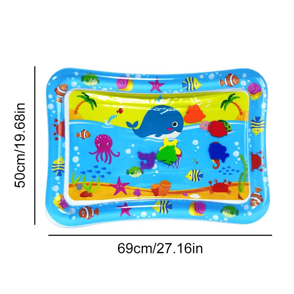 Water Sensor Play Mat for Cats Sensory Water Playmat Cat Toys Thickened Sleeping Water Pad ummer Dog Cooling Mat Pet Supplies