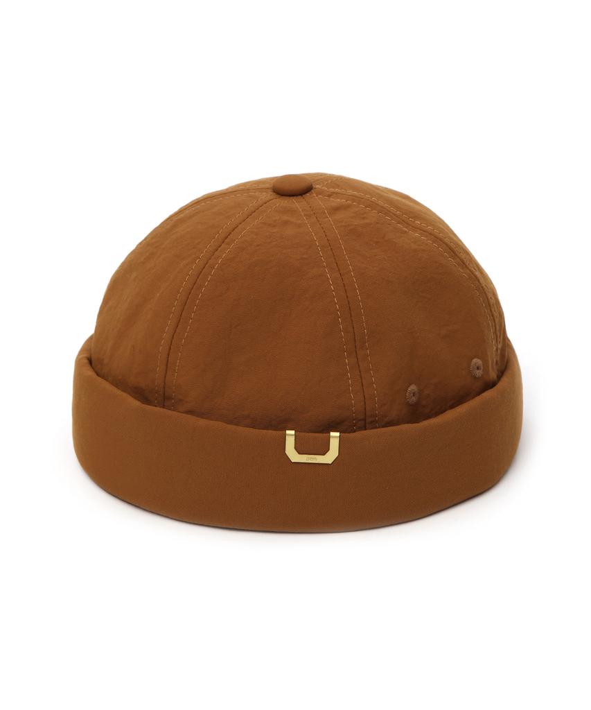 Eondeokeonteulolseutyudio Brimless Cap Half Moon / Washed Ox Nylon / Red Brown